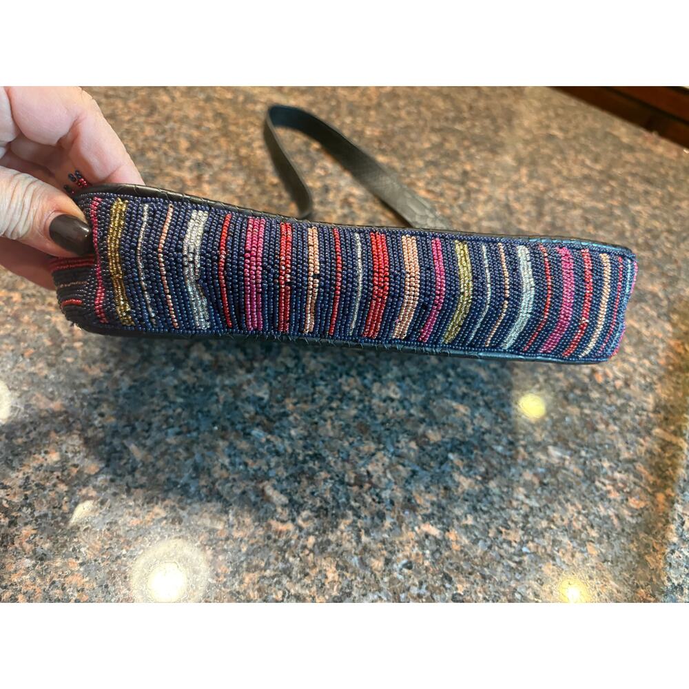 Roller Rabbit Navy Beaded Purse - Picture 3 of 14
